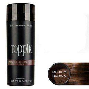 TOPPIK Hair Building Fibers .97oz (27.5g) Concealer for Hair Loss Medium Brown